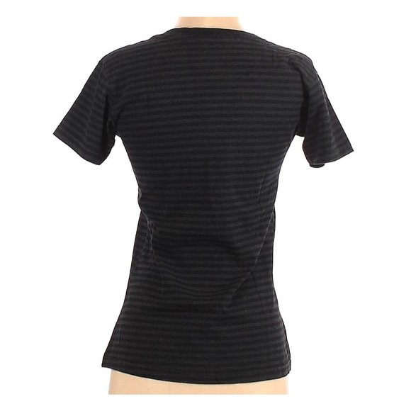 Disney Graphic Tee Heart Minnie & Mickey Together Since 1928 T-Shirt S Striped V - Picture 2 of 12